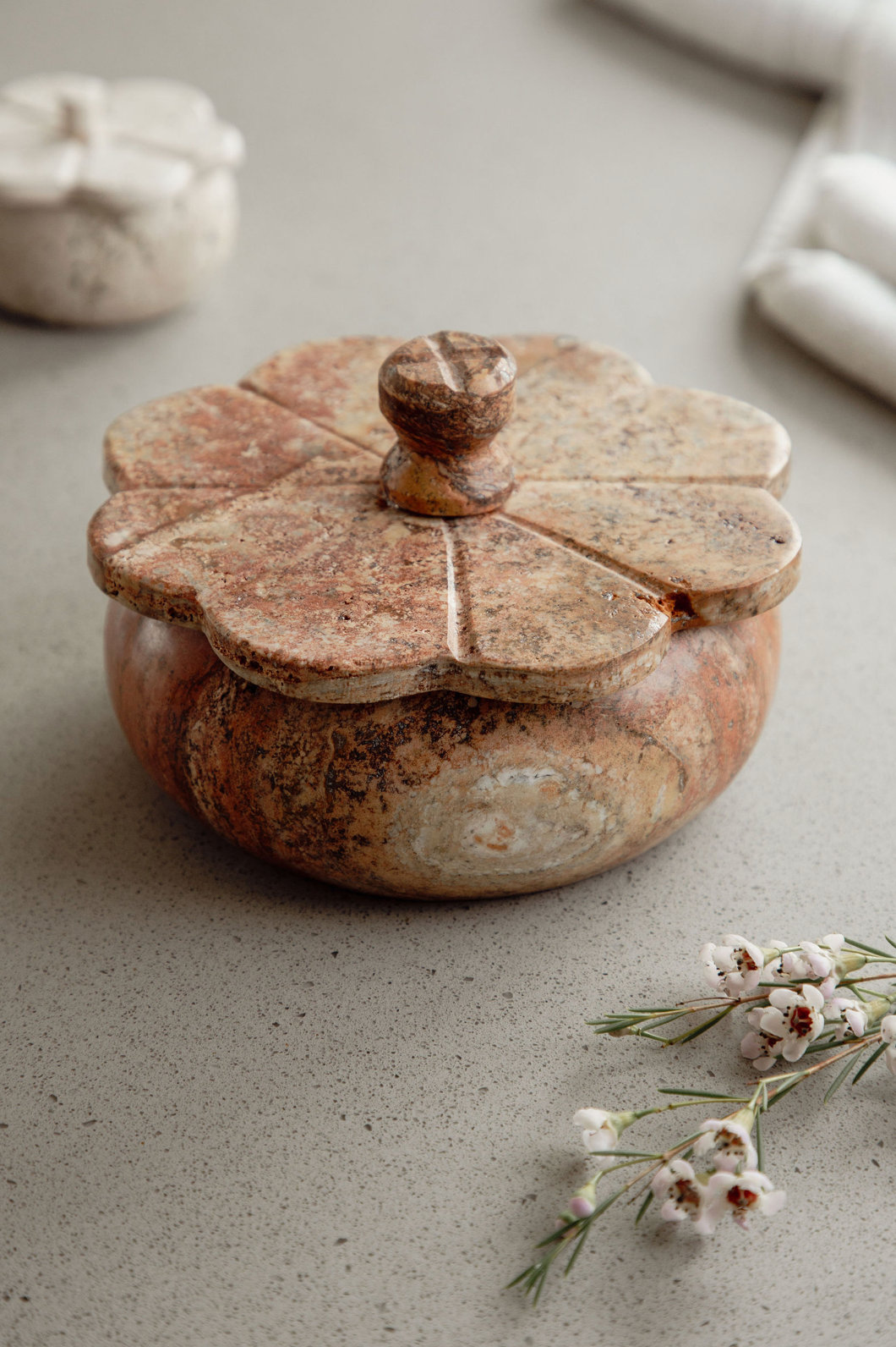 ☆Flower05 ☆新品・未使用　MAISON MARBLE PieceRelax - KZ1029 - Mini Bricks Potted Flower - Violet