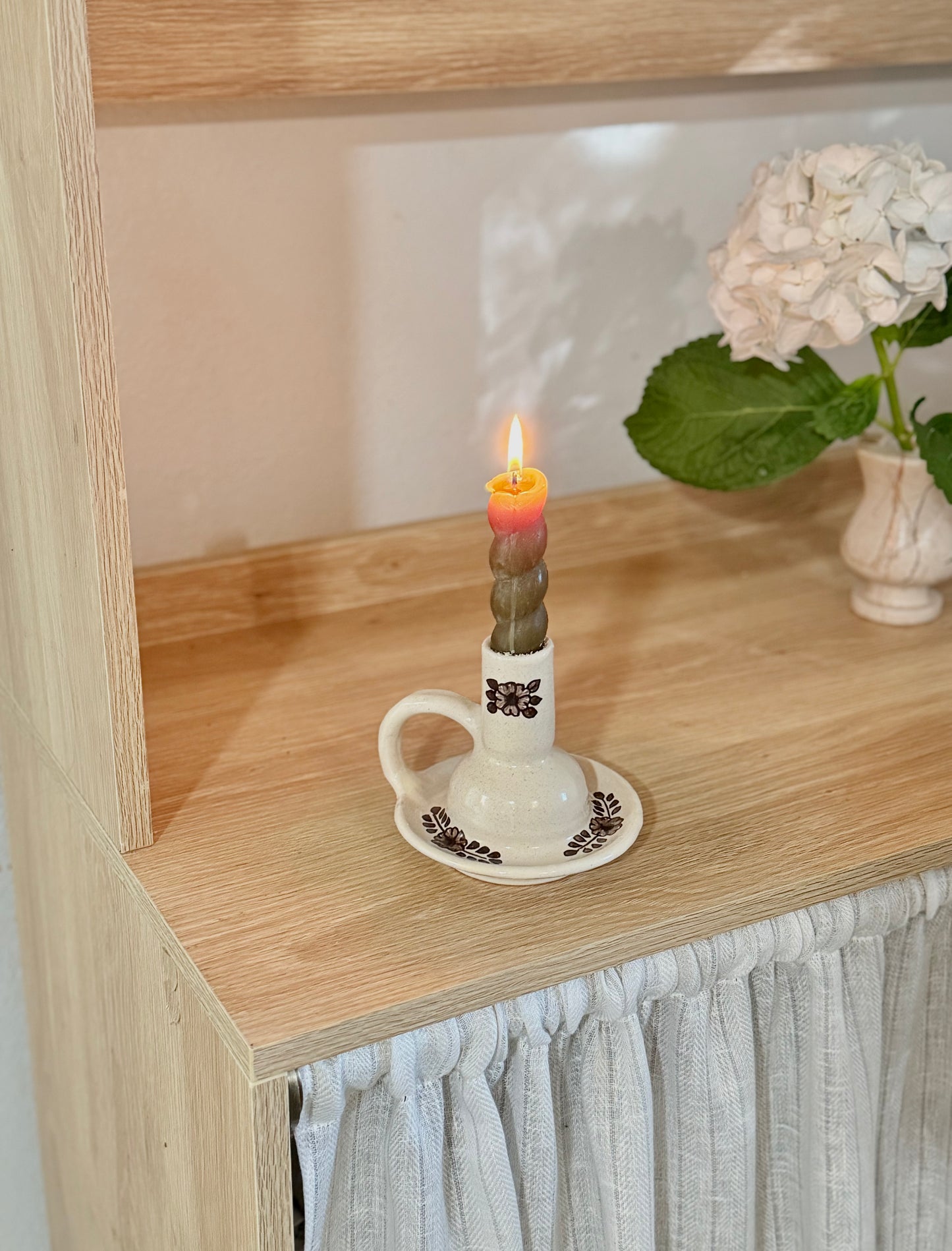 Hand-painted Margot Candle Holder