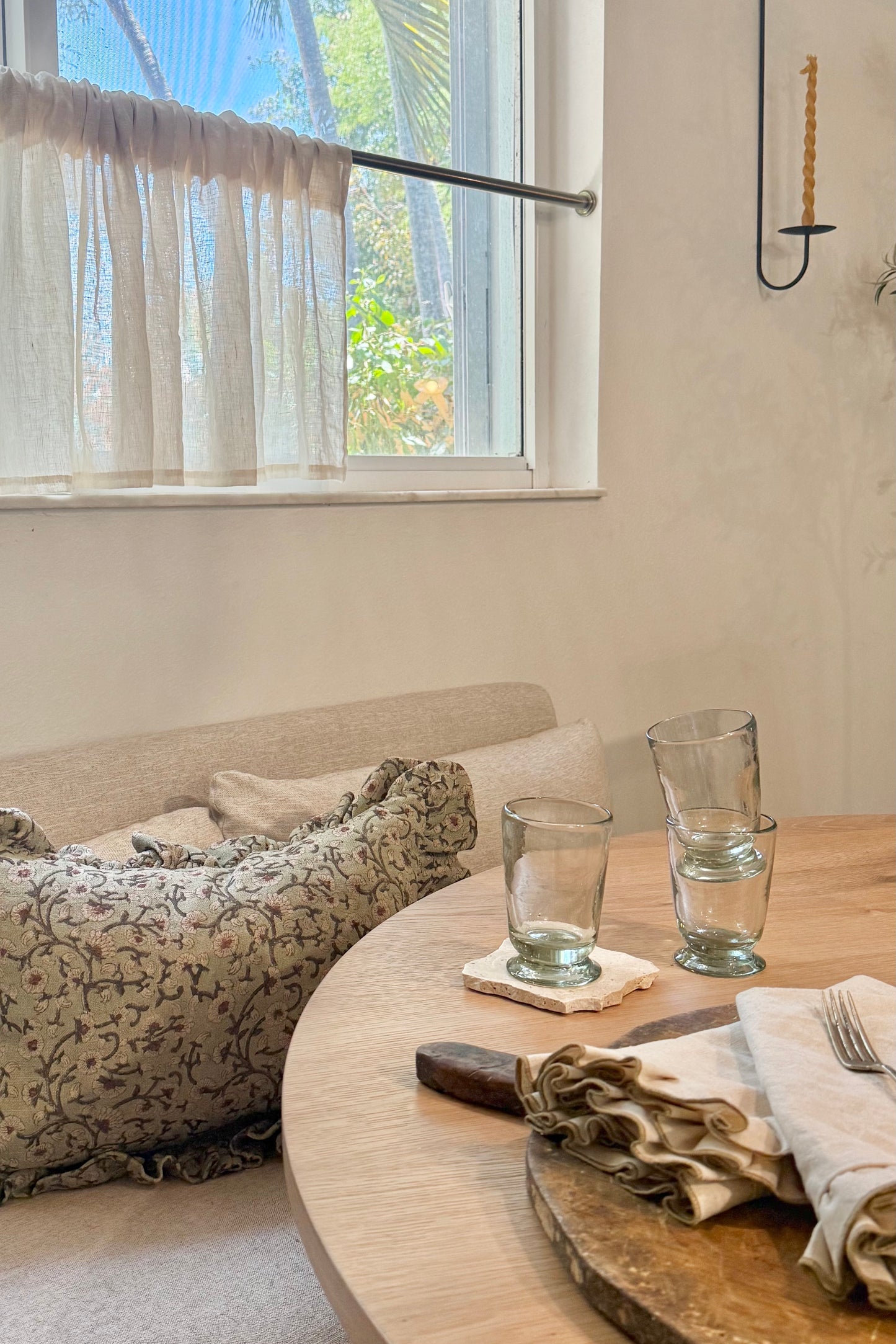 Handblown Footed Glass