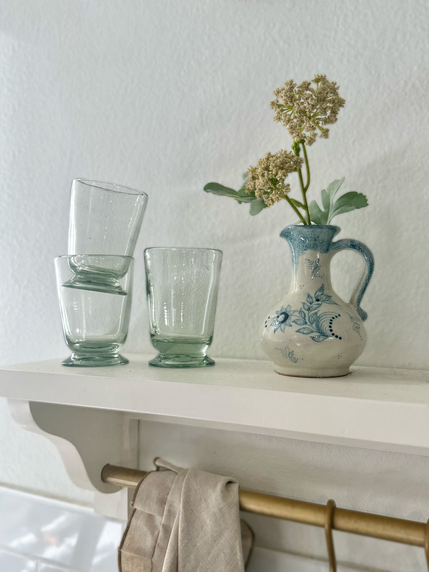 Handblown Footed Glass