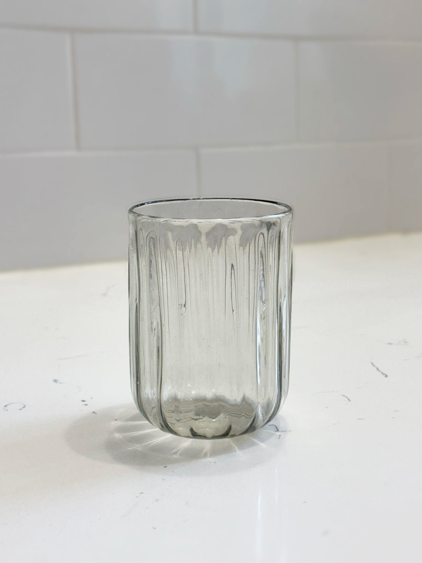 Handblown Fluted Tumbler