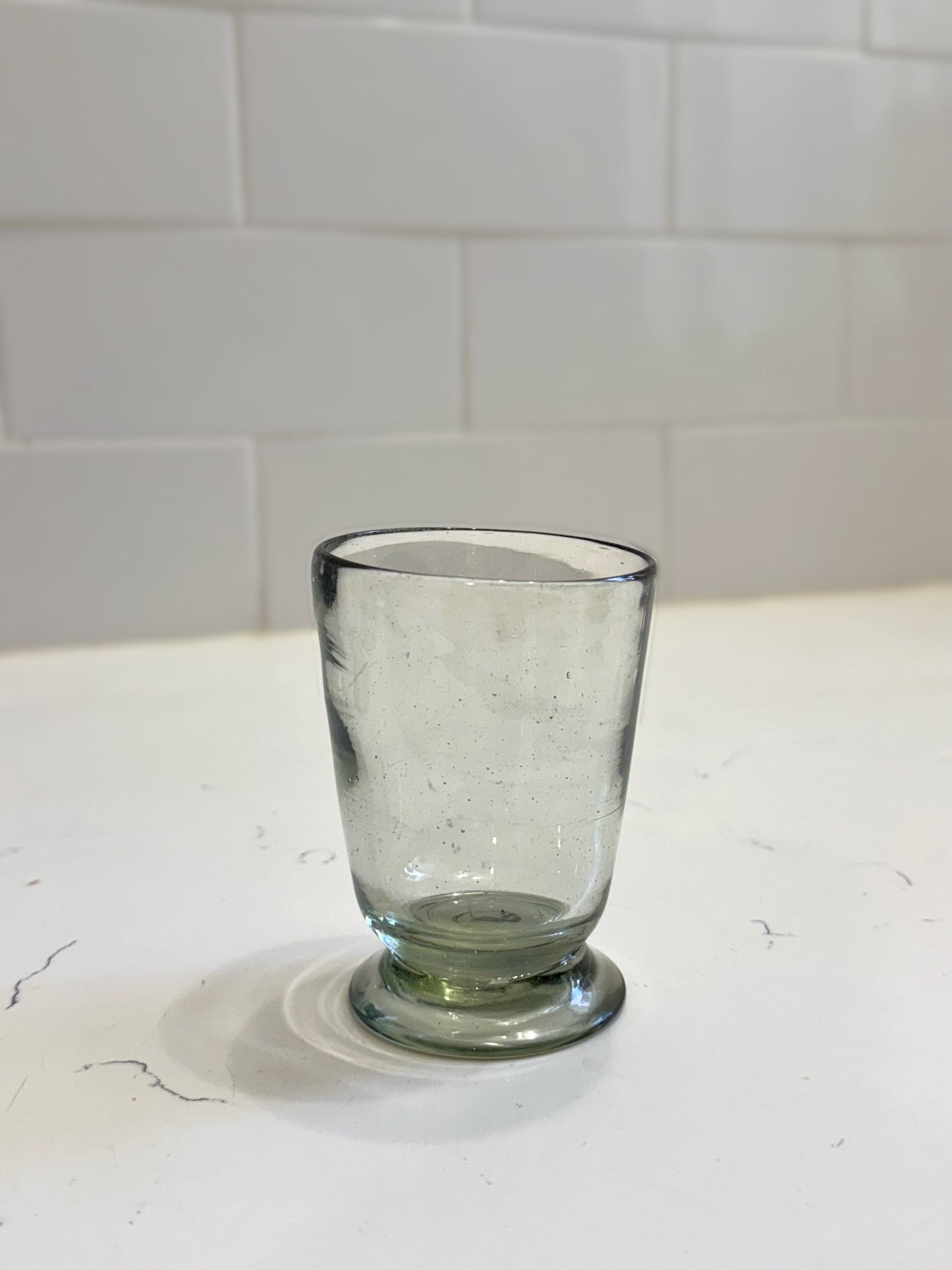 Handblown Footed Glass