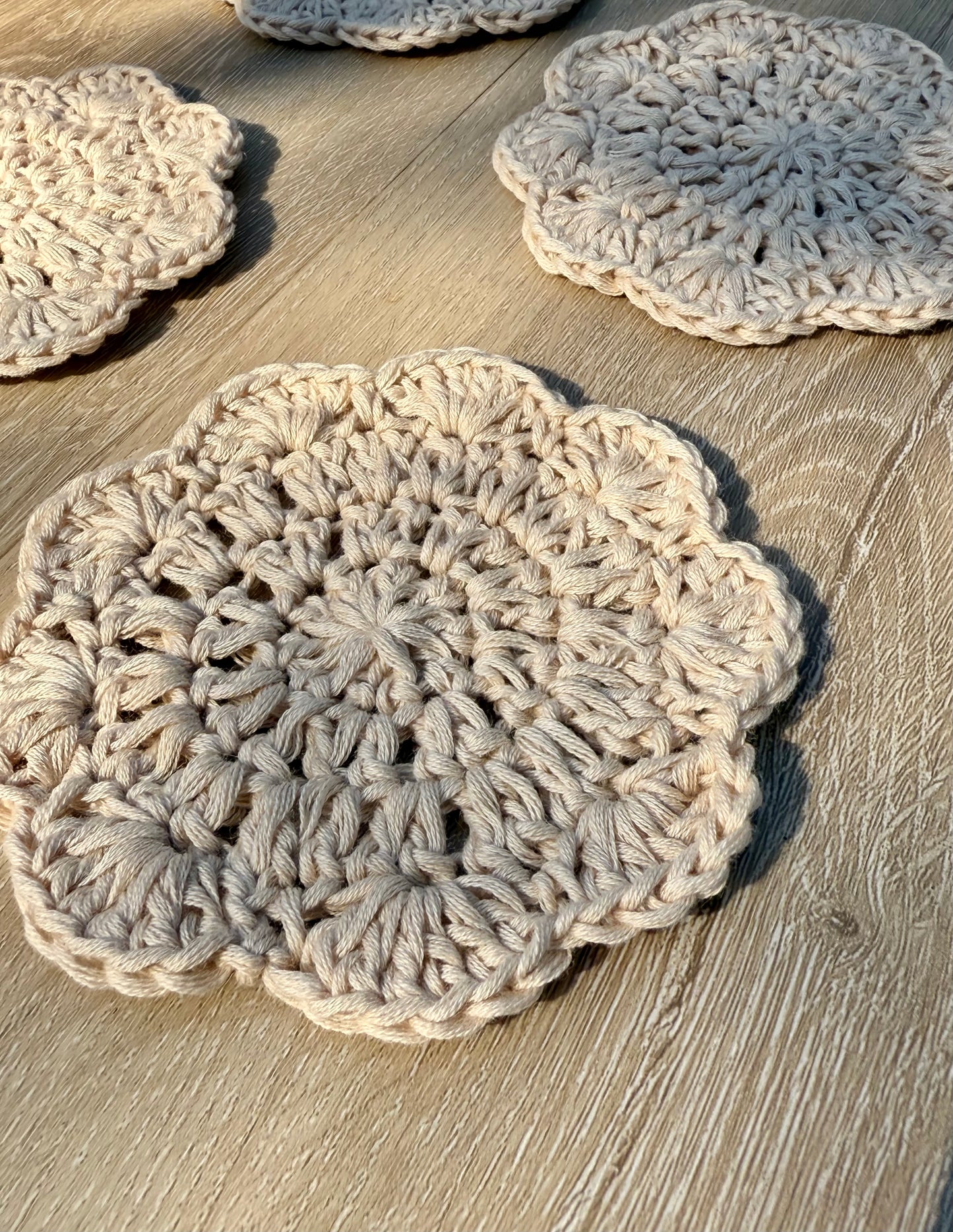 Crochet Coasters, Set of 4