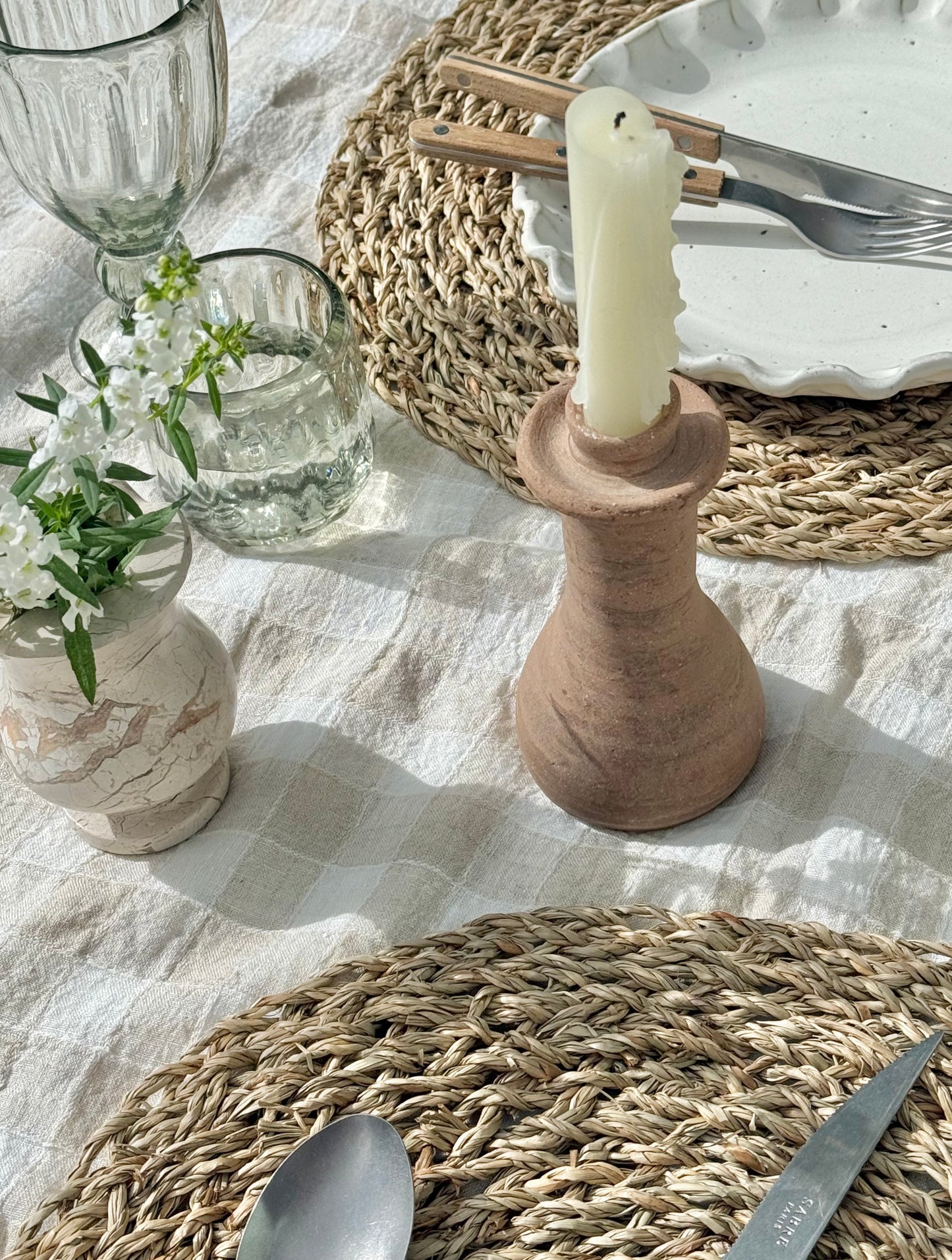 Terracotta Candle Holder