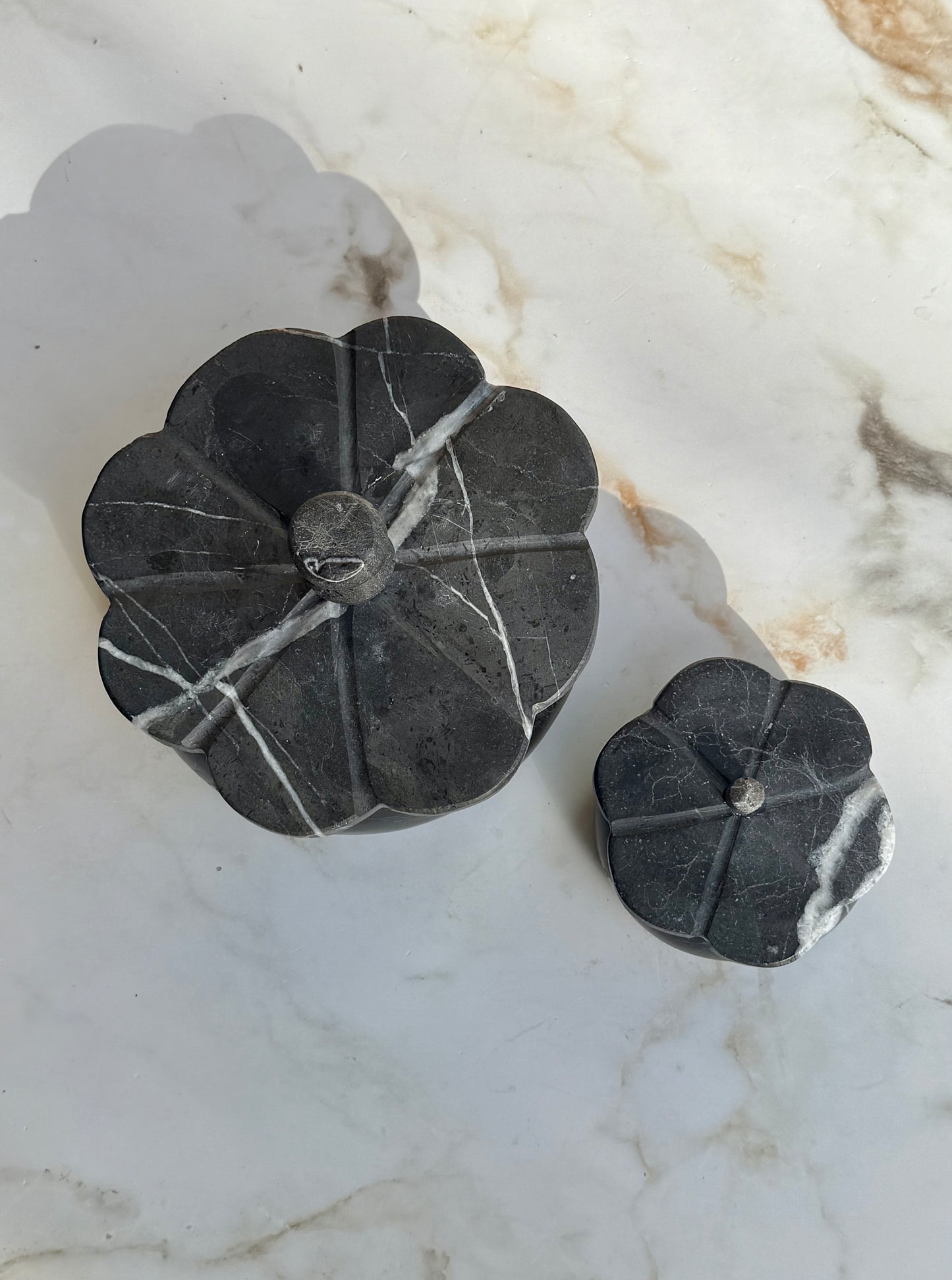 Marble Trinket Box, Black