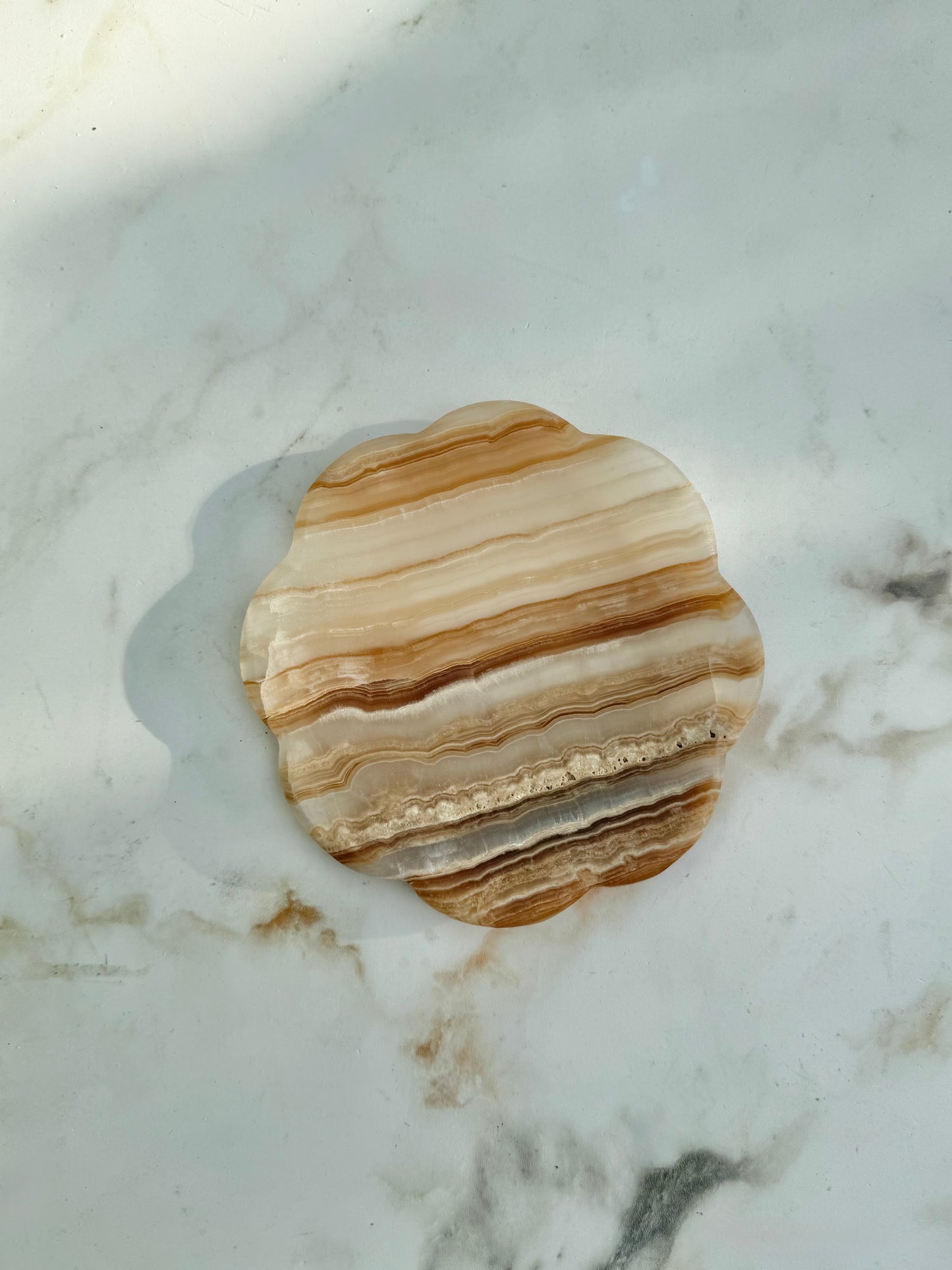 Belle Onyx Tray, Amber