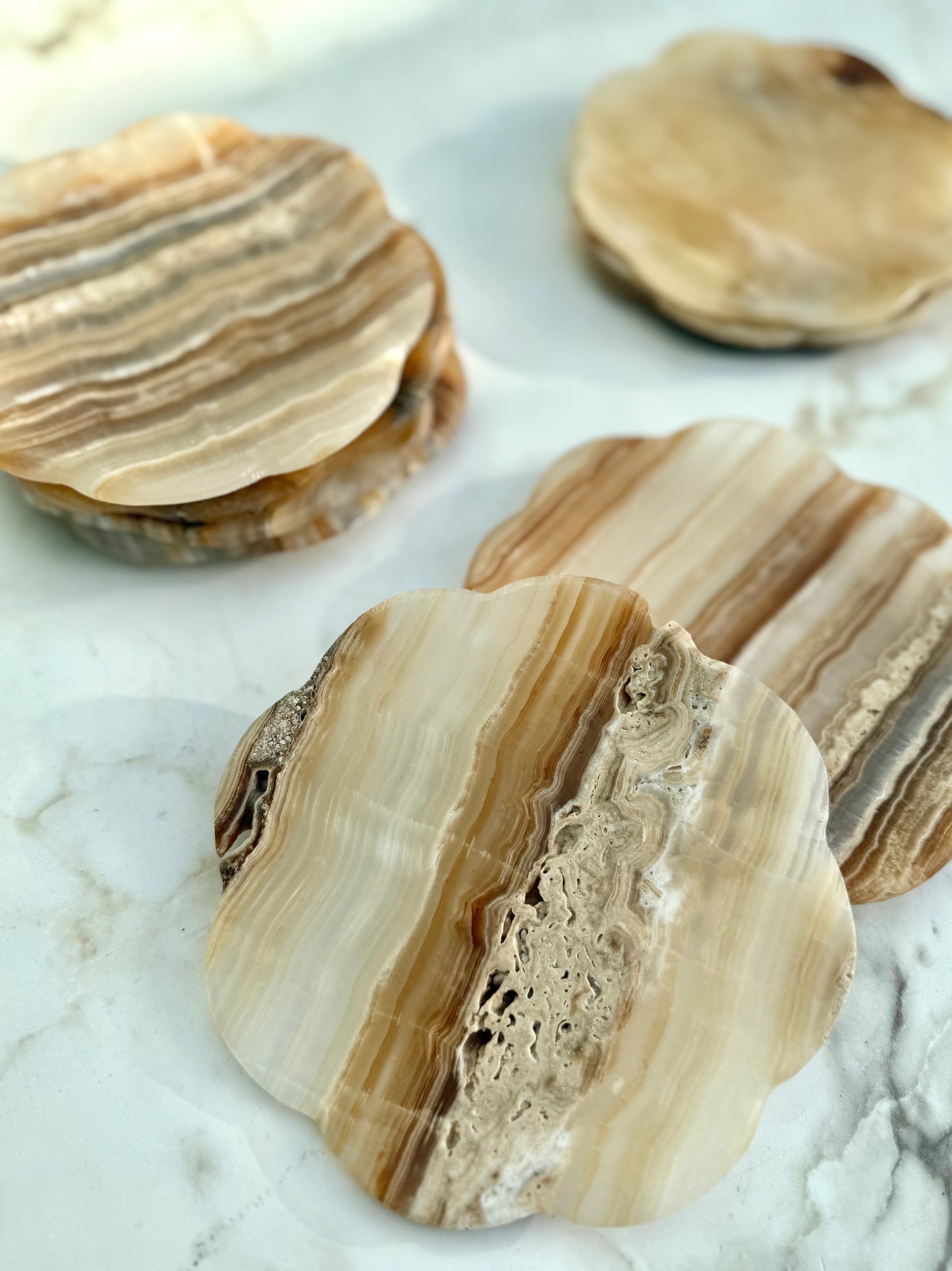 Belle Onyx Tray, Amber