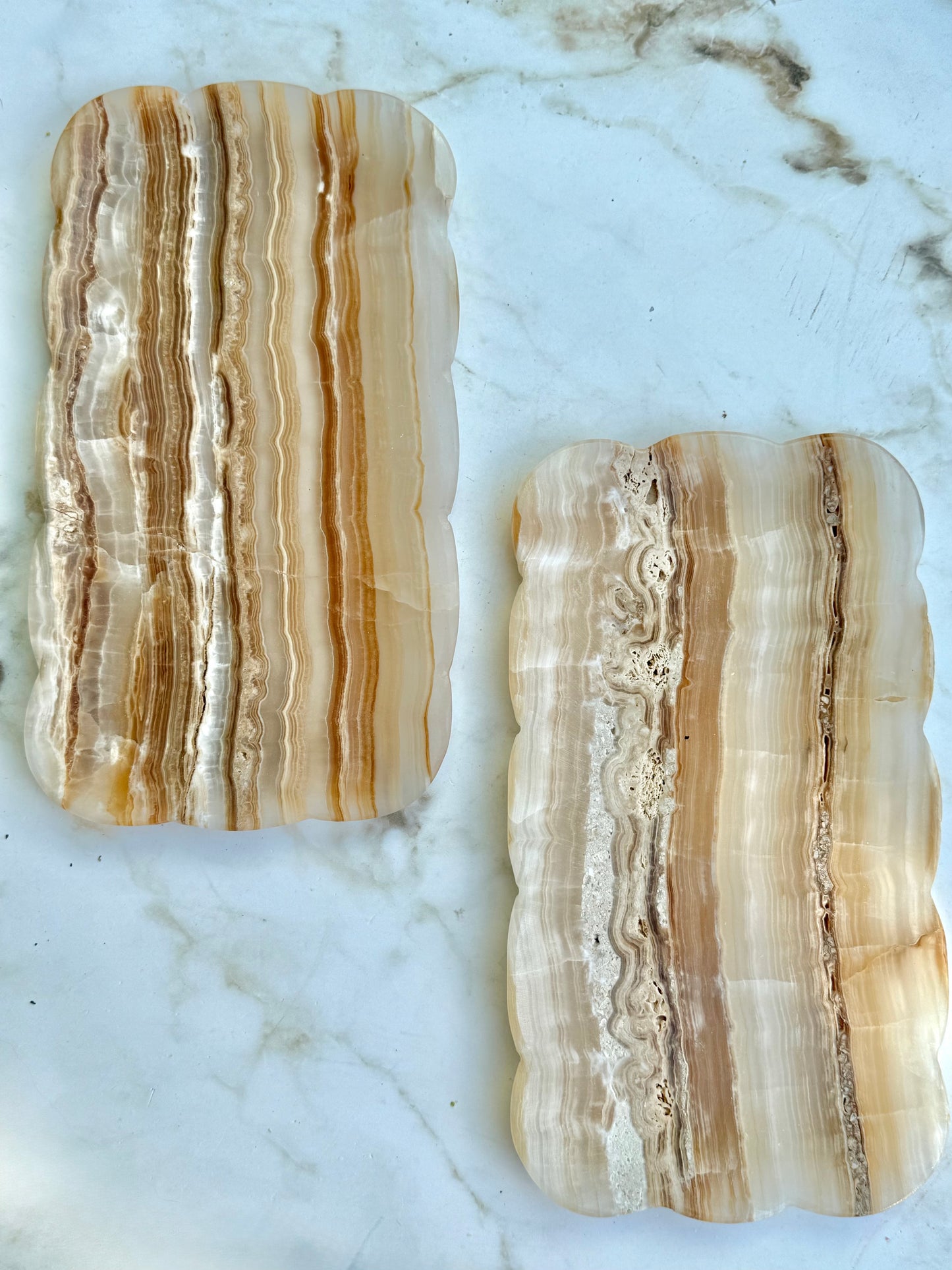 Josaphine Onyx Tray, Amber