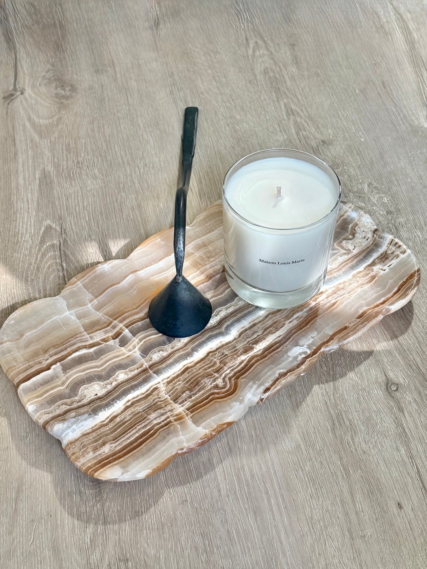 Josaphine Onyx Tray, Amber