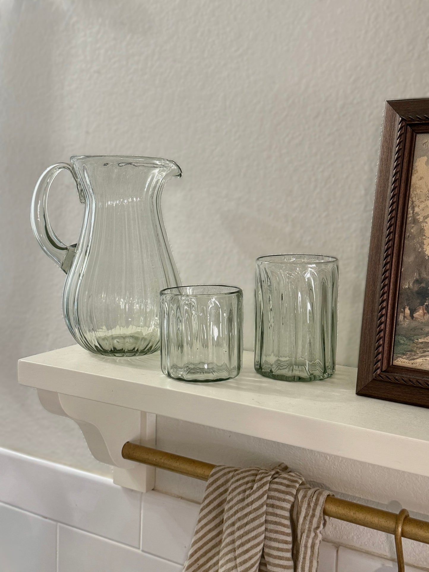 Handblown Fluted Tumbler