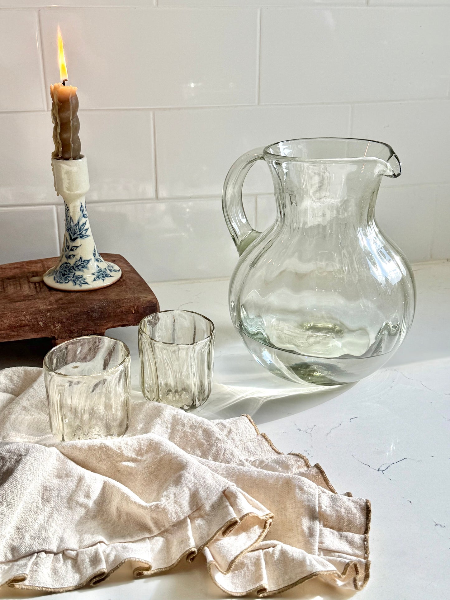 Hand-painted Talavera Candle Holder