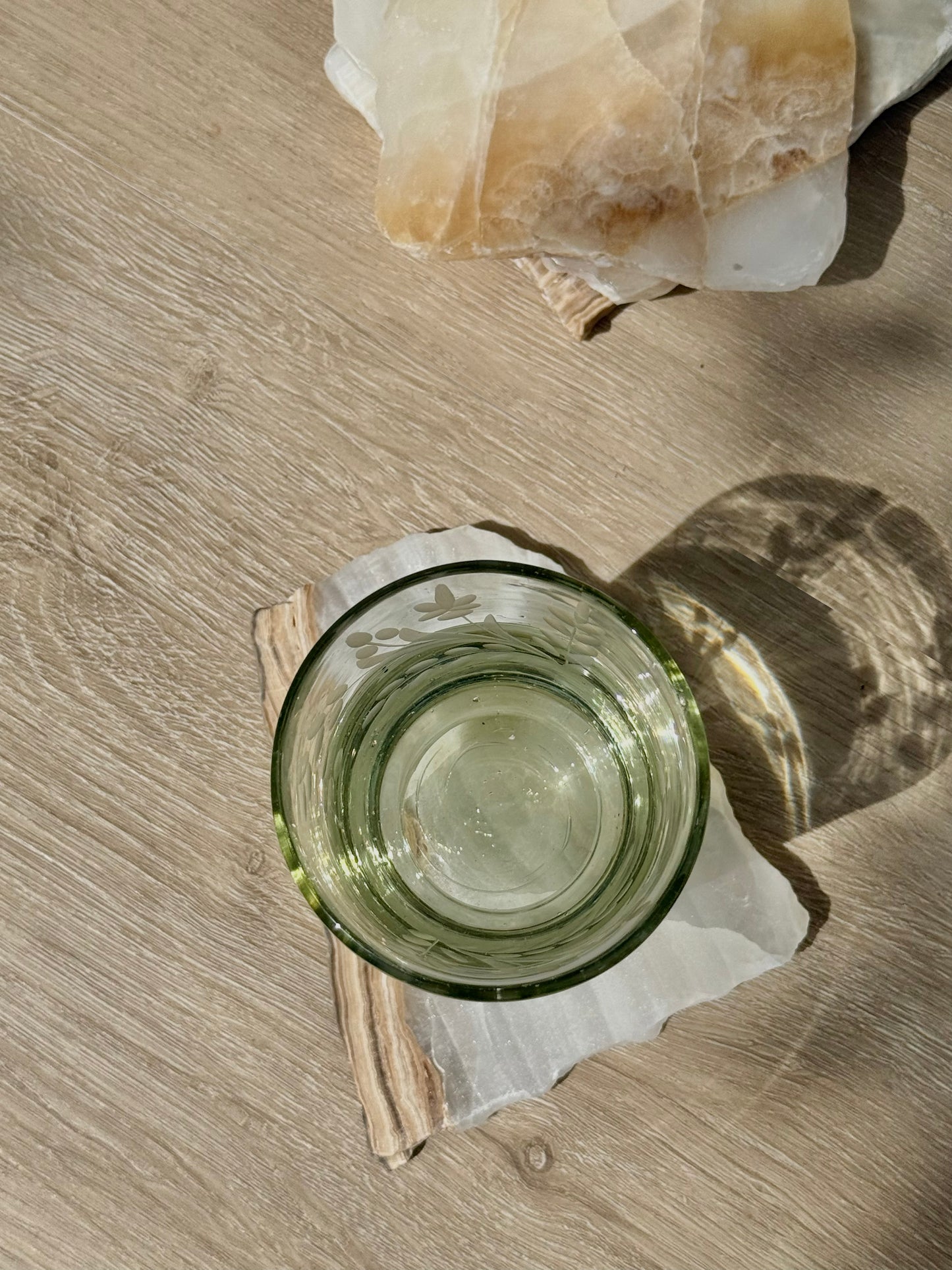 Raw Edge Onyx Coaster, Set of 4