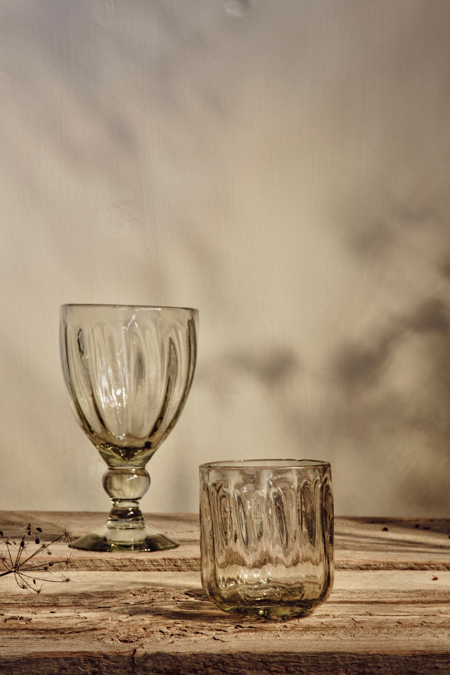 Handblown Fluted Tumbler