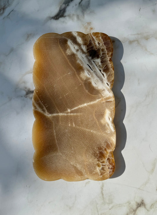 Josaphine Onyx Tray, Chocolate