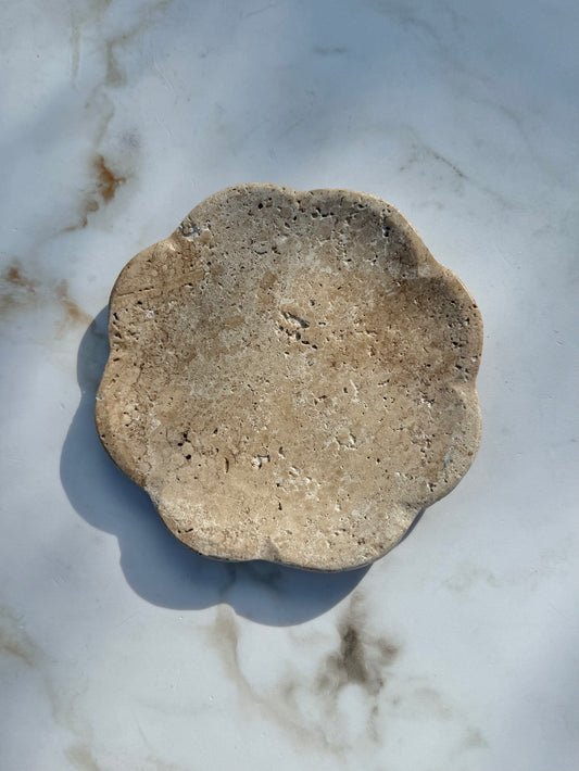 Belle Beige Travertine Tray