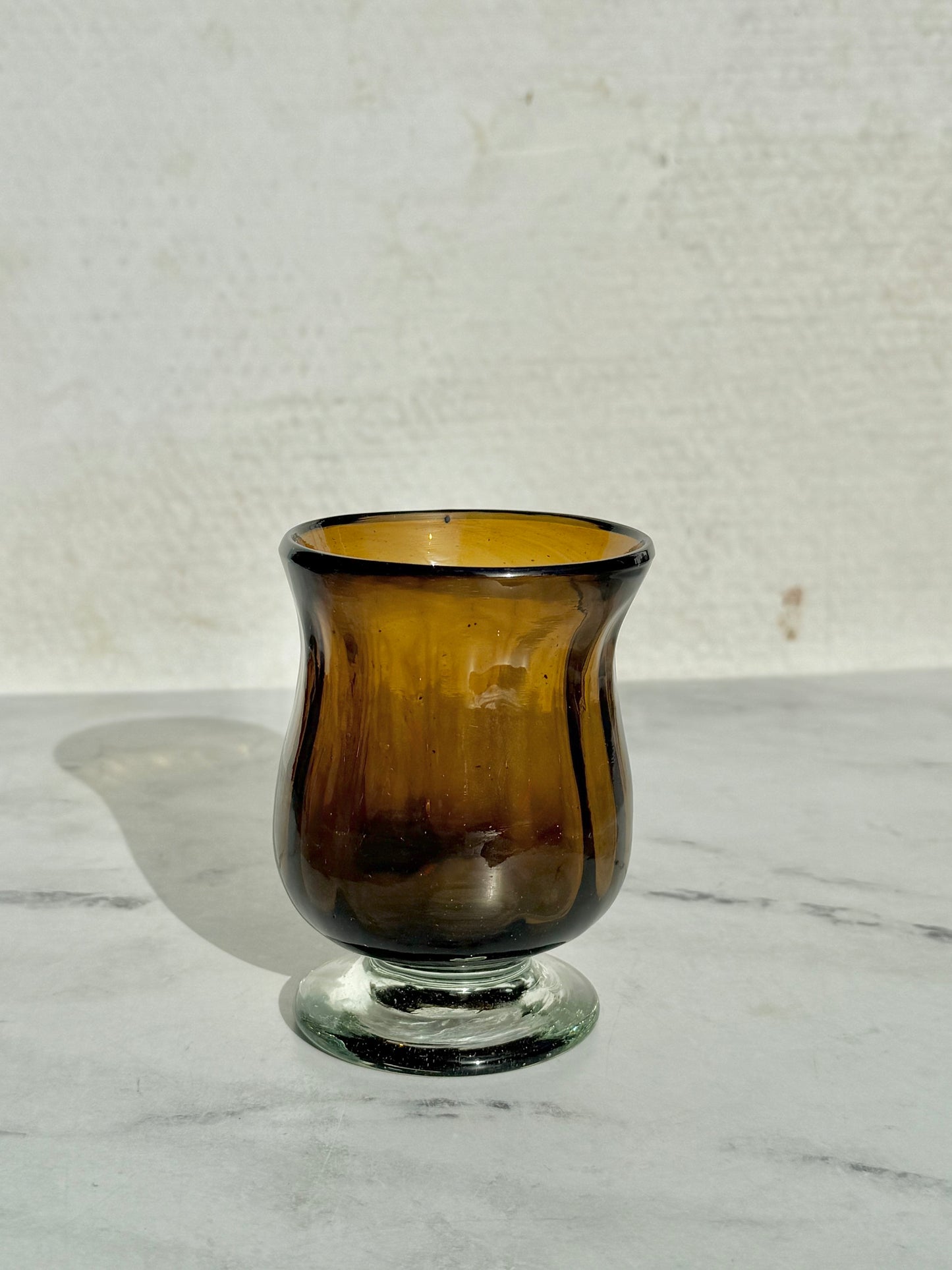 Handblown Estelle Glass, Amber