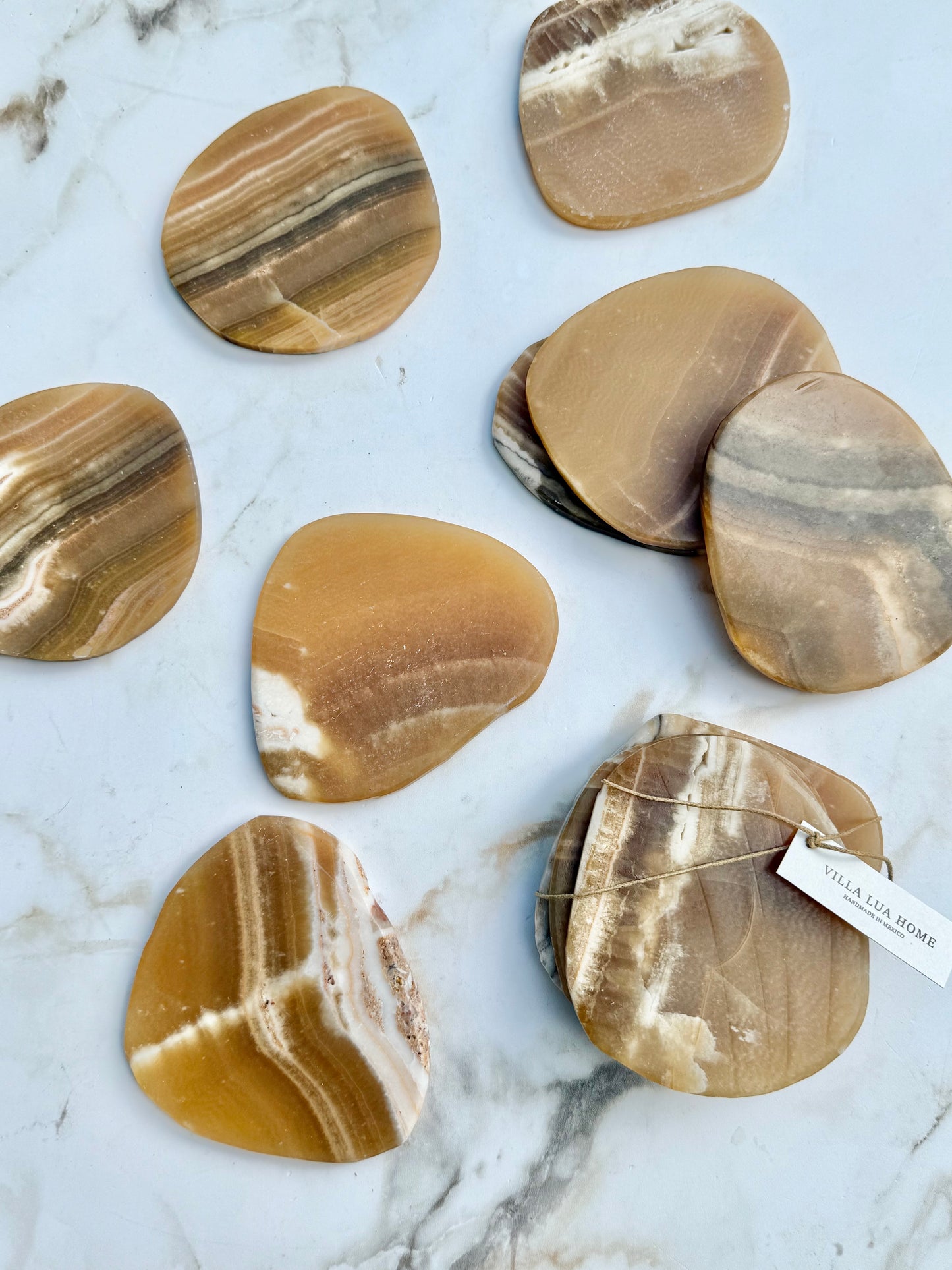 Chocolate Onyx Coaster, Set of 4,