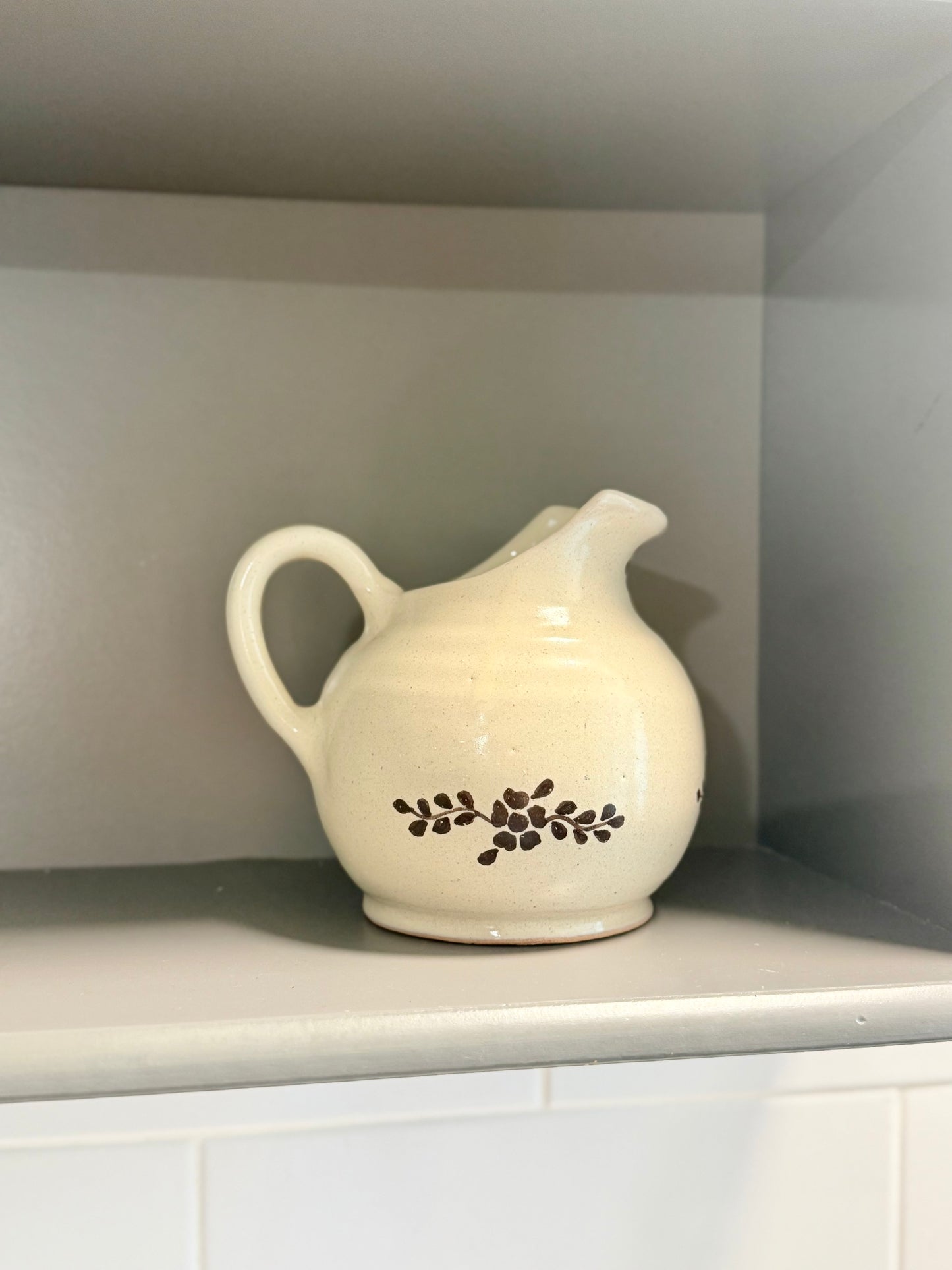 Hand-painted Margot Creamer, Brown
