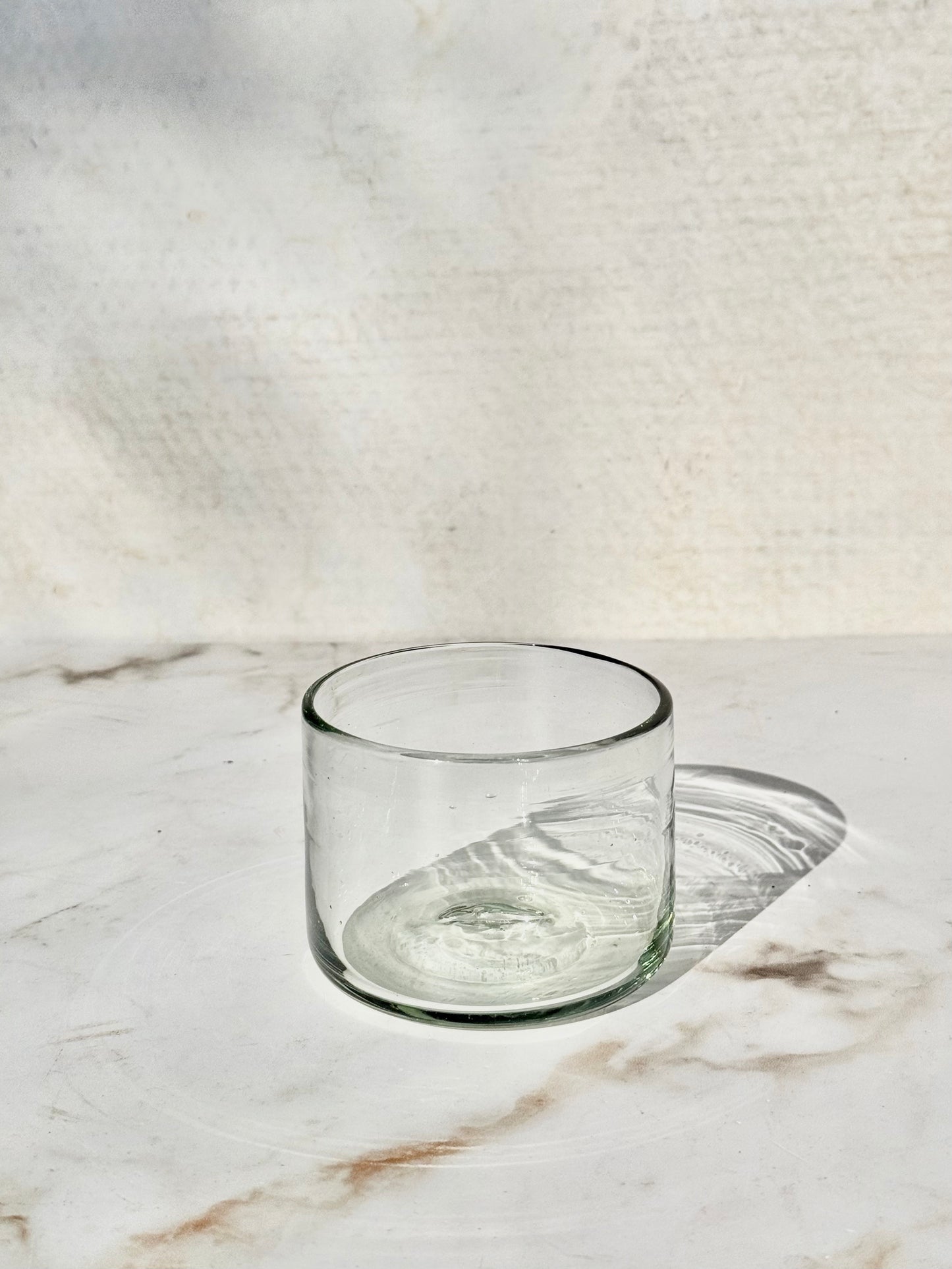 Recycled Handblown Short Glass