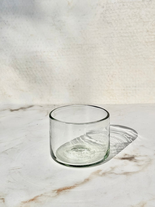 Recycled Handblown Short Glass, Set of 2
