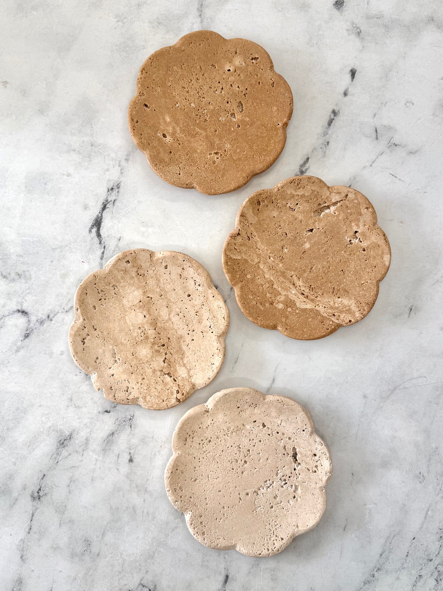Belle Travertine Catchall Tray