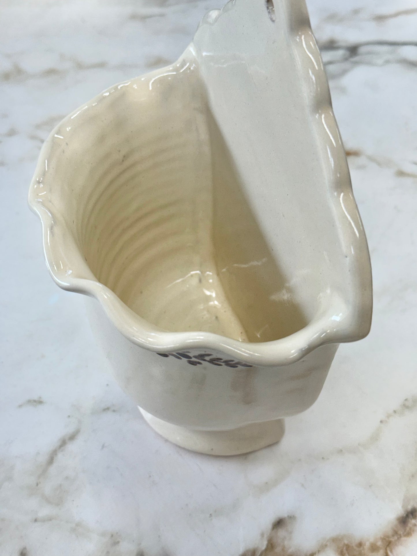 Hand-painted Margot Wall Vase, Brown