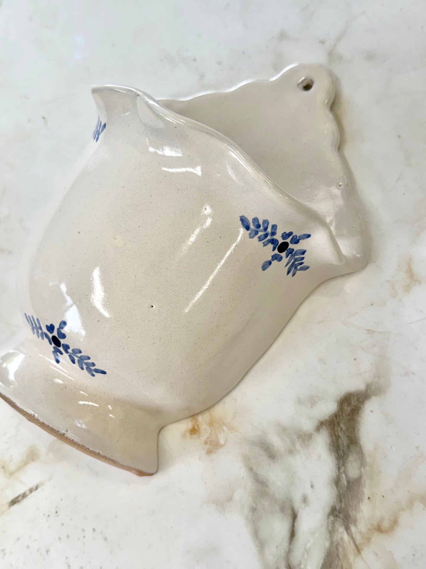 Hand-painted Margot Wall Vase, Blue