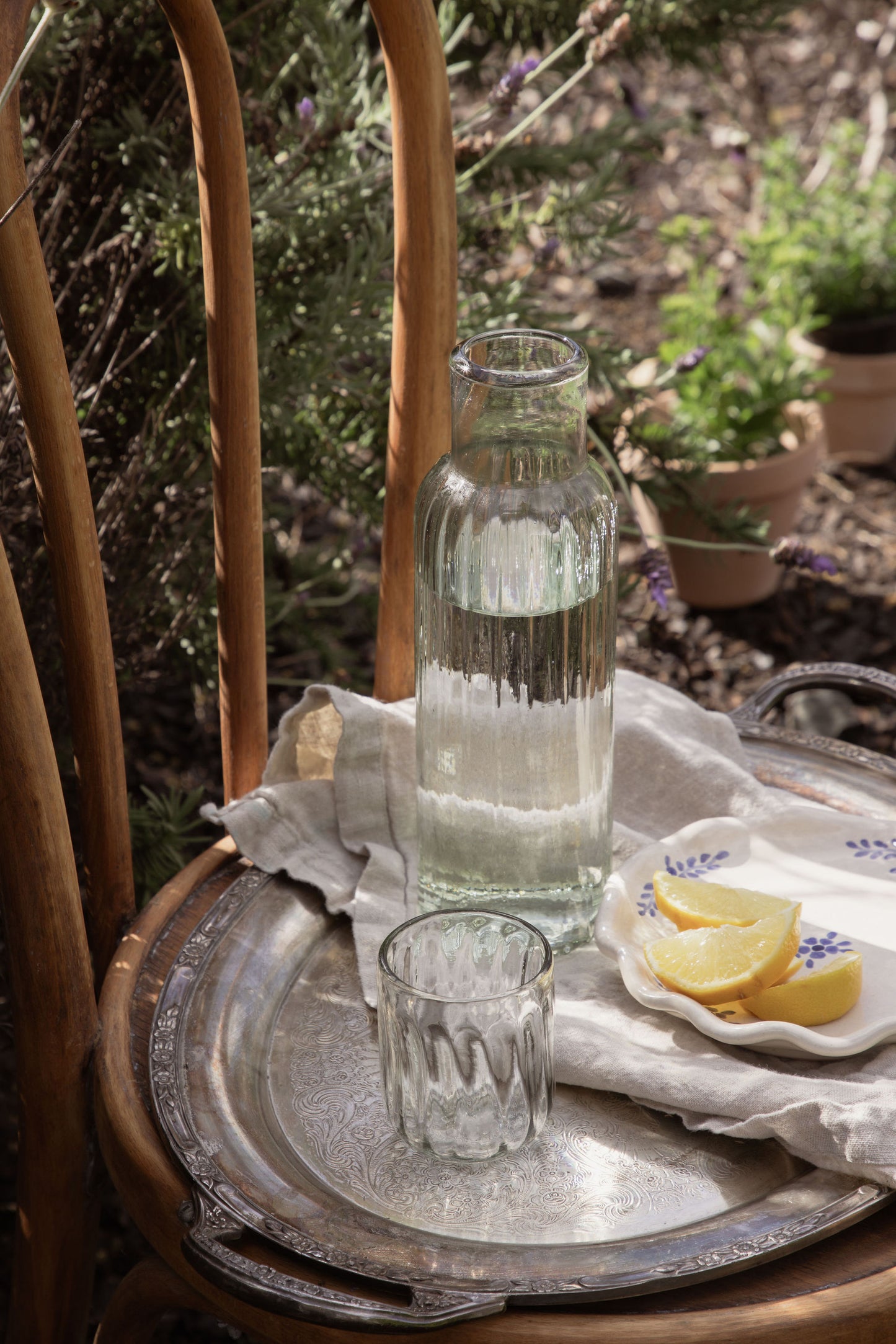 Fluted Tall Carafe Set