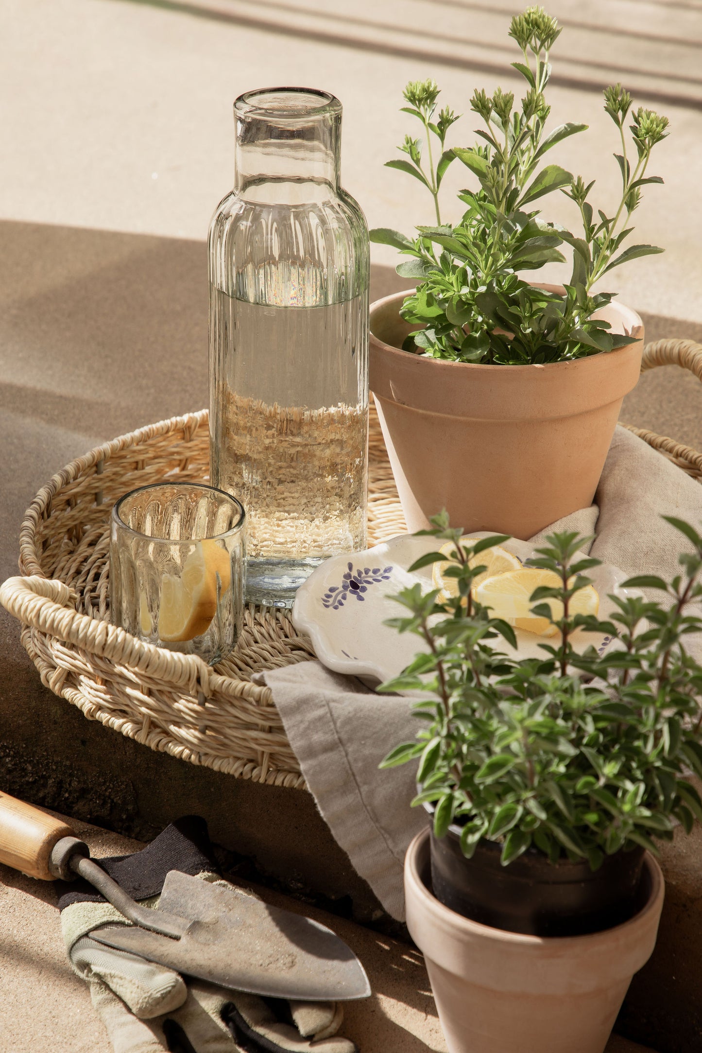 Fluted Tall Carafe Set