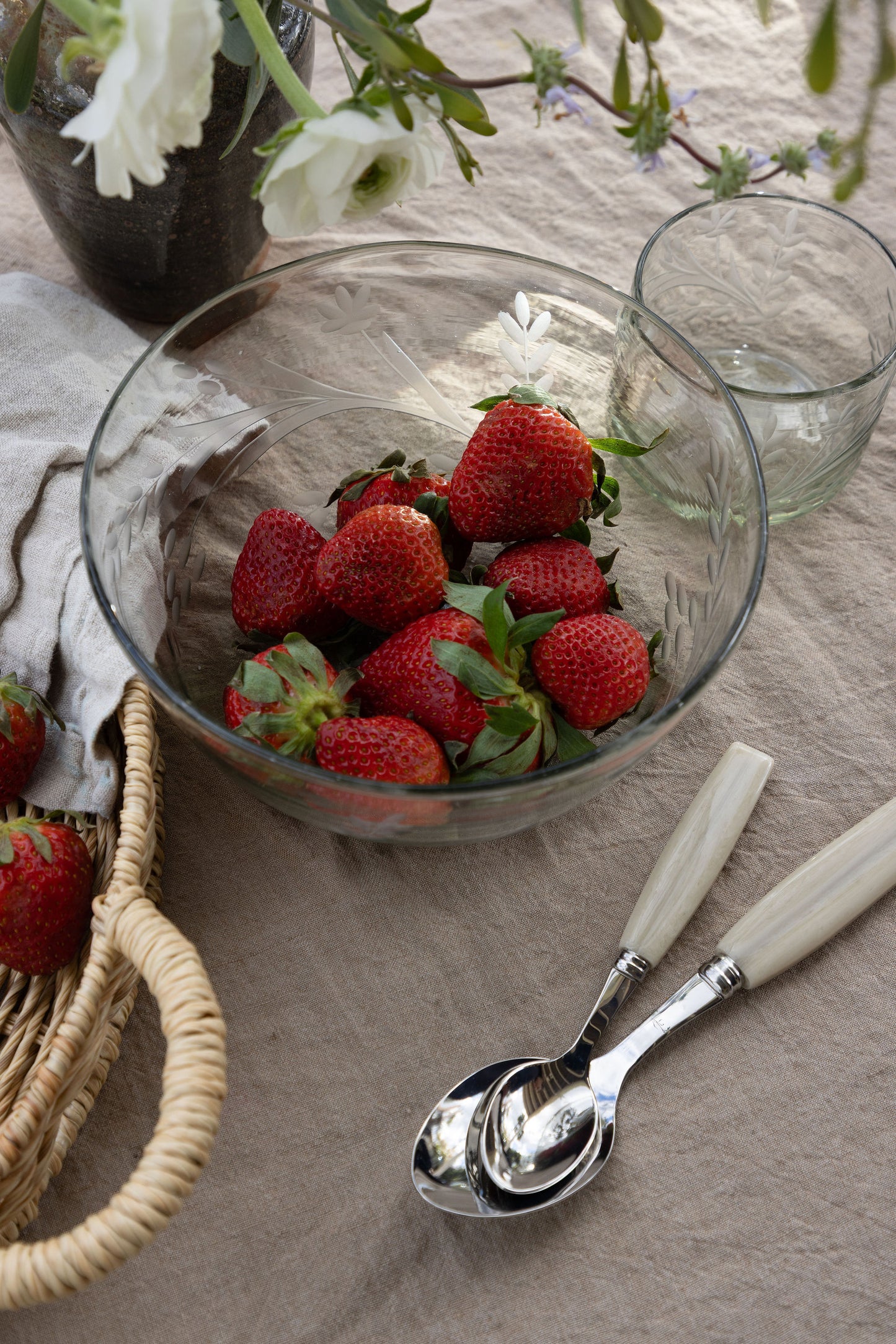 Hand-etched Serving Bowl    *COMING SOON