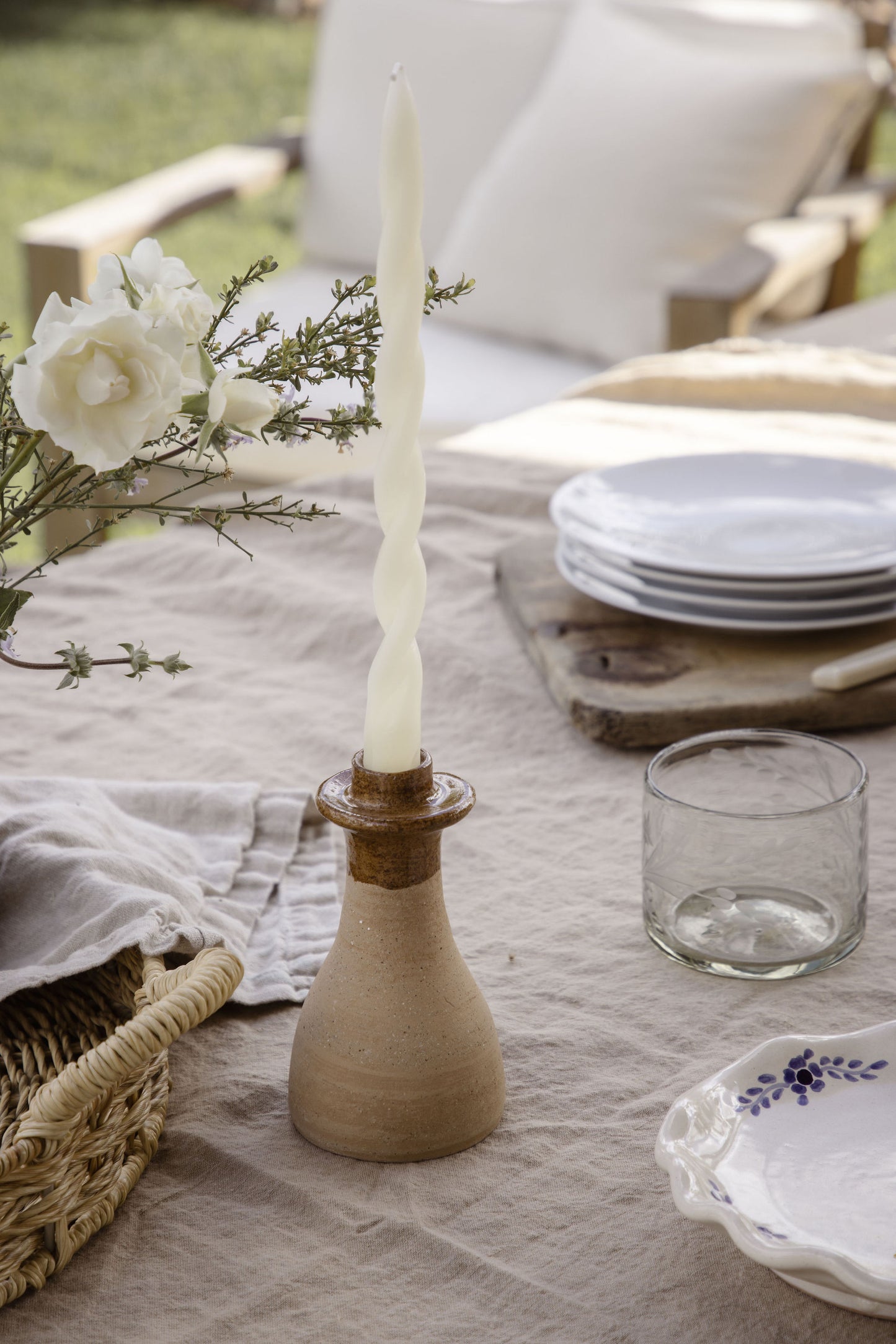 Terracotta Candle Holder