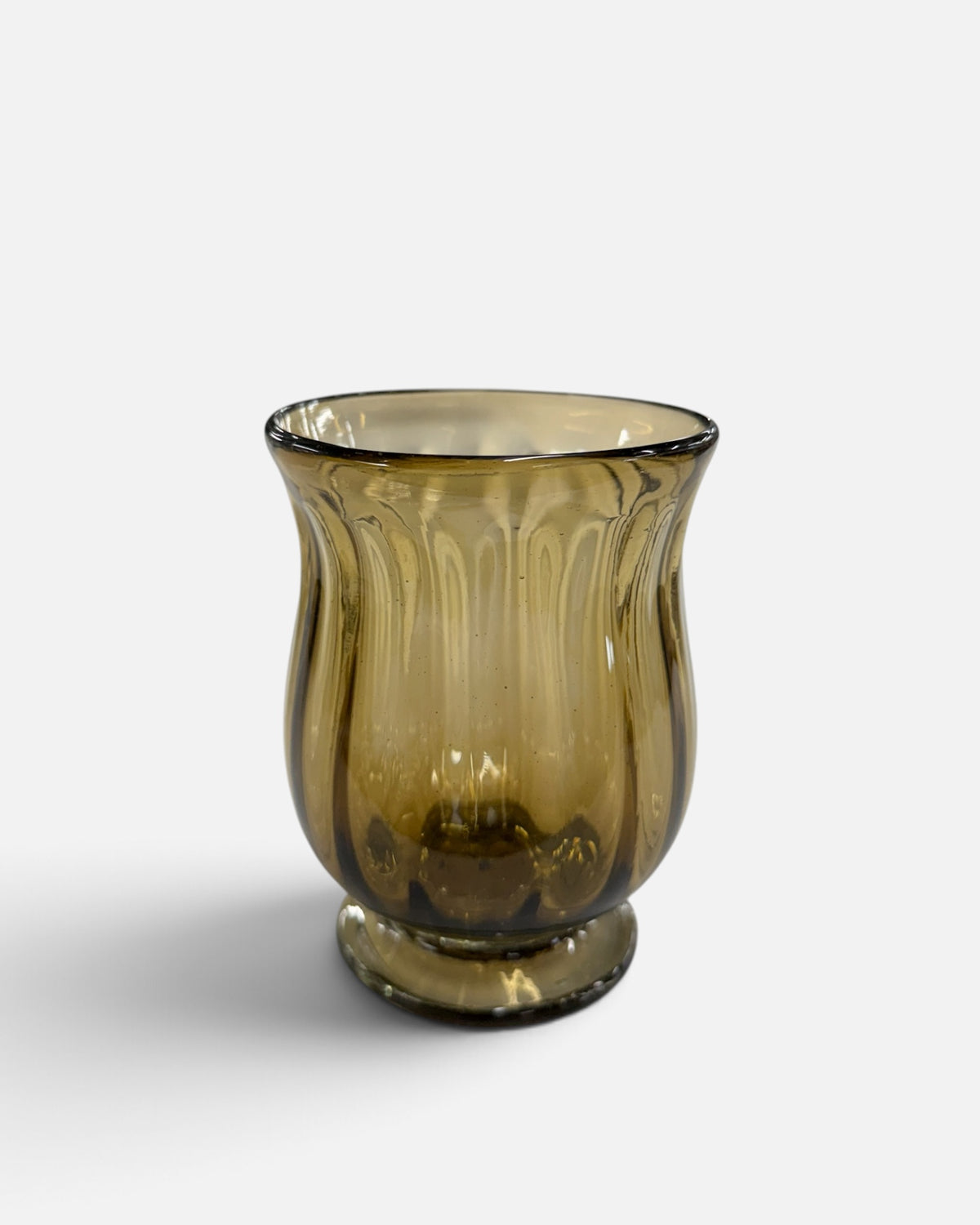 Handblown Estelle Glass, Amber