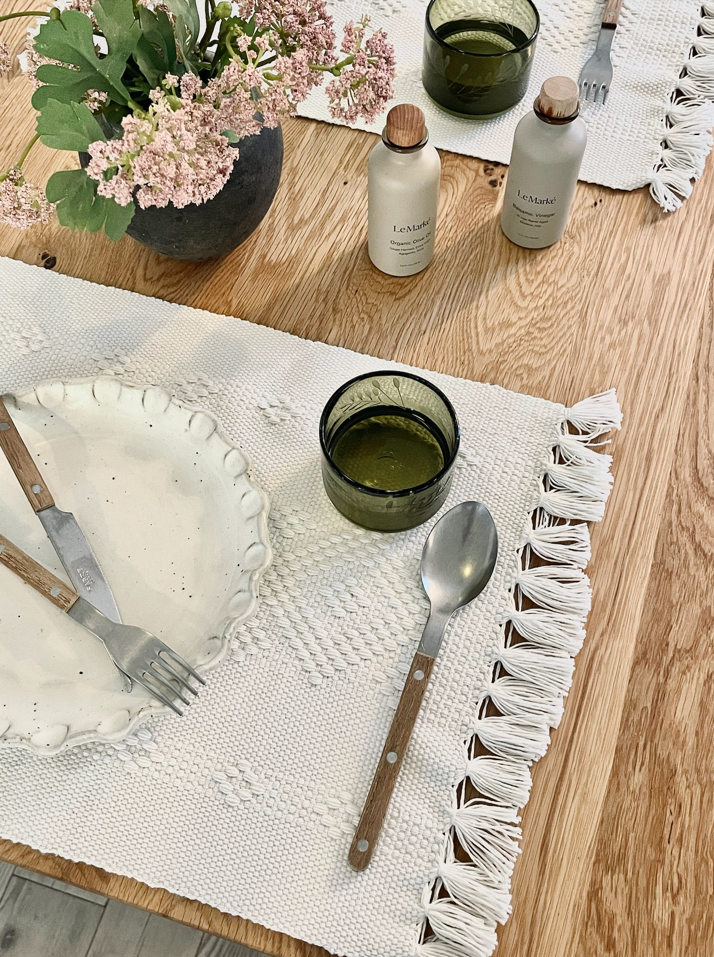 Oaxaca Handwoven Placemat, Off-white