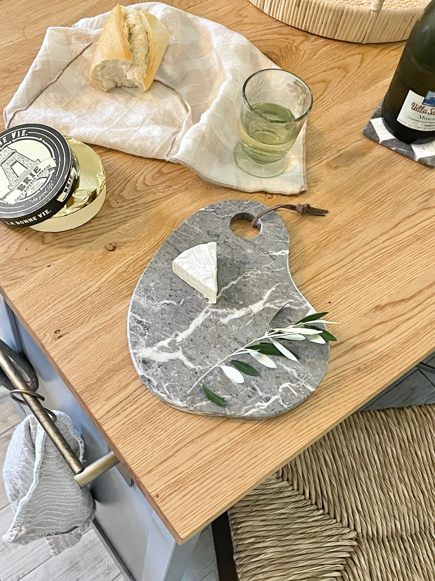 Organic Shaped Marble Cheese Board, Small
