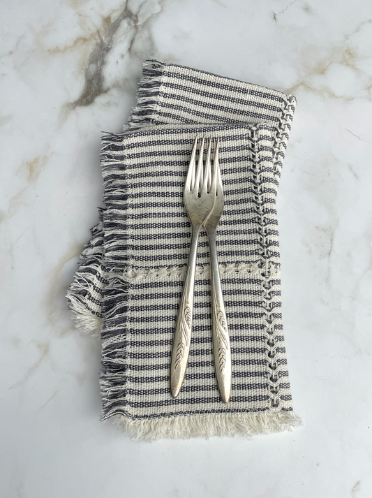 Stitch Cotton Napkin, Striped