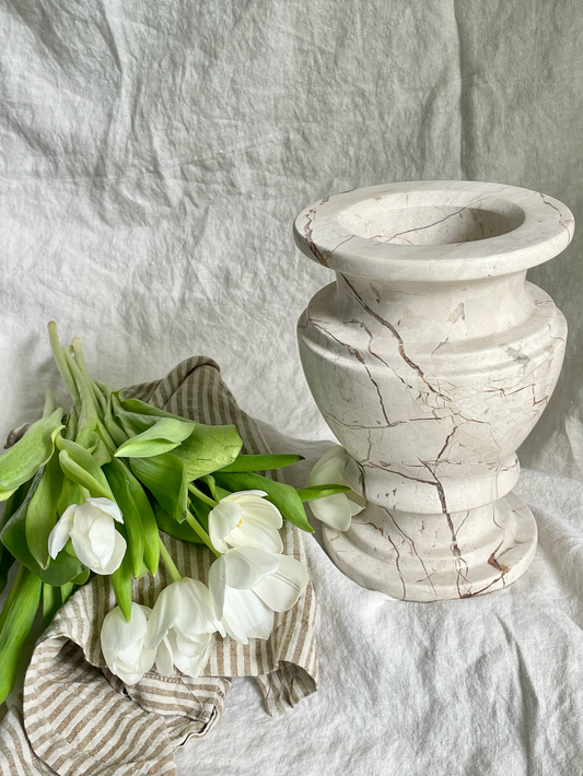 Beige Marble Vase