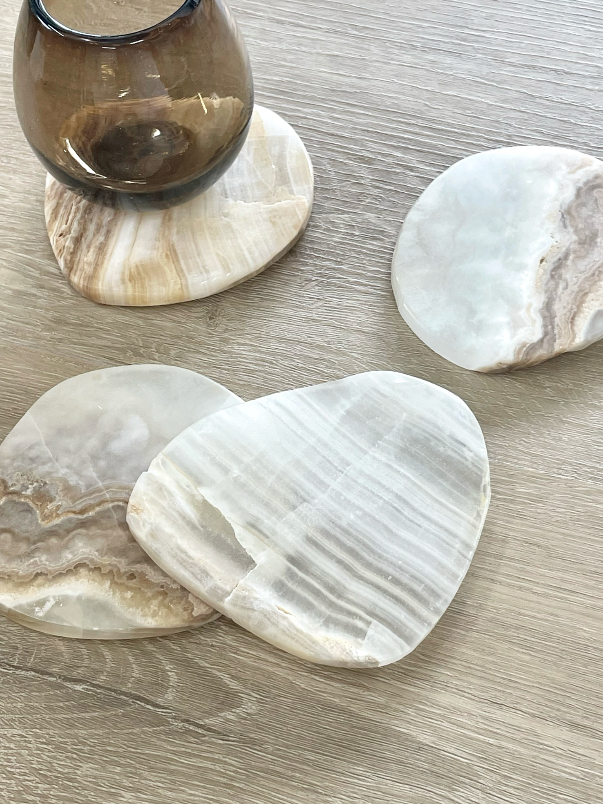 Alabaster Coaster, Set of 4