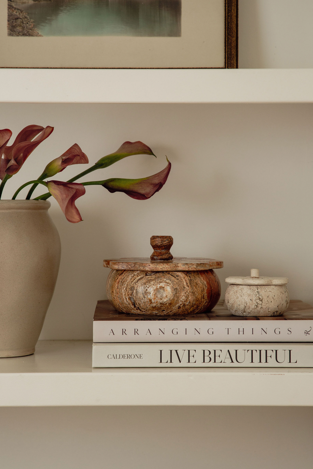 White Travertine Trinket Box